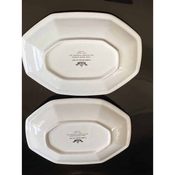 Gravy Boat W/2 UnderPlate Maison Blanche Fine China by CHRISTOPHER STUART Y0008 - Picture 8 of 12